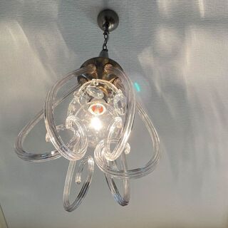 ベルギーアンティーク クリスタルペンダントライト