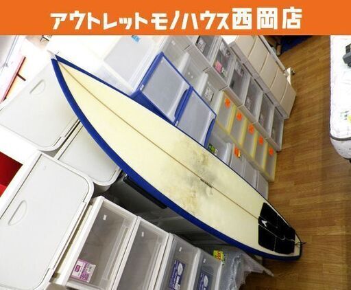 サーフボード EAZY SURFBOARD 約193ｃｍ ケース付き ブルー フィン3枚 サーフィン USED 札幌市 西岡店