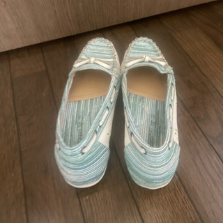 夏処分セール‼️夏モカシン22.5EEE   1000円→800円     の画像