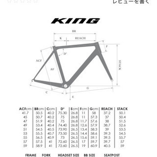 デローザ　キング　フレームセットの画像