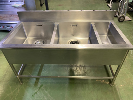 3槽シンク　1500x750x950