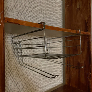 【取引中】吊り戸棚収納　IKEA ステンレスの画像