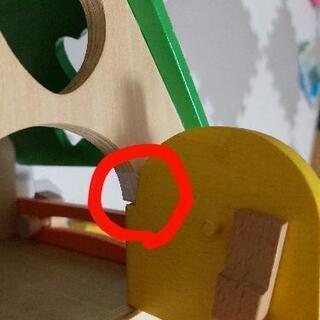 (多少難あり)木製型はめ積み木の画像