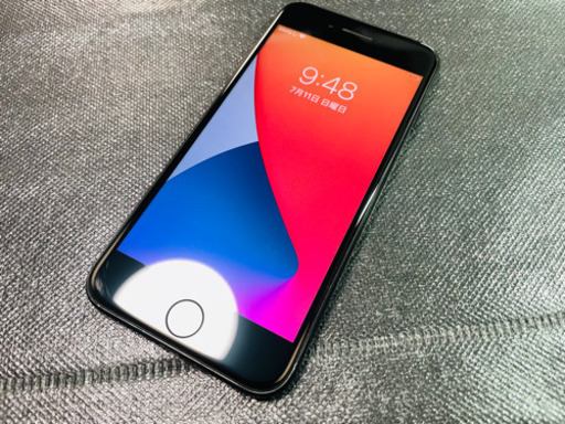  iPhone7 128GB JetBlack 100% SIMFREE 保護ガラス付き