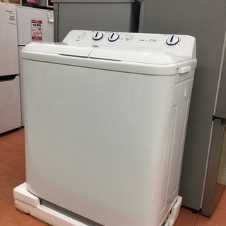 【店頭お渡しのみ】⭐︎大人気⭐︎　未使用品　 ハイアール Haier JW-W55E-W 二槽式洗濯機　¥16,280（税込）　市内配送+¥1,000〜の画像
