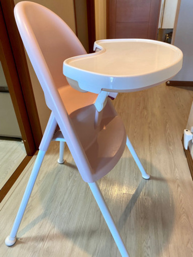 ベビービョルン ハイチェア  希少色 薄ピンク✖️ホワイト BABY BJORN 説明書付き
