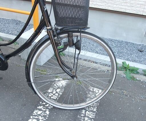 自転車 26インチ ブリジストン シティサイクル 3段切替 黒 ママチャリ ベル付き ライト付き ☆ PayPay(ペイペイ)決済可能