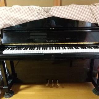 アップライトピアノ(黒、ワグナー)