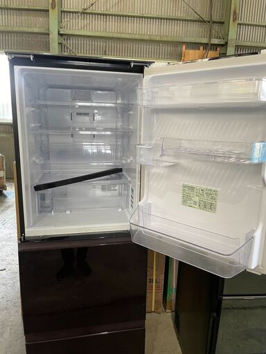激安☆ 高年式/美品 SHARP/SJ-GW35F-R/ノンフロン冷凍冷蔵庫 350L 20年製 シャープ プラズマクラスター レッド
