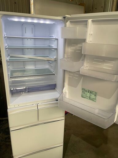 □2020年製■動作品□ 激安☆美品☆三菱 MITSUBISHI 451L 5ドア 冷凍冷蔵庫 MR-MB45F-W ホワイト 冷蔵庫