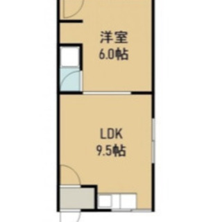 コーポSK1 1DK（31.35ｍ²）エアコン、暖房機付き　万代町アパート − 北海道