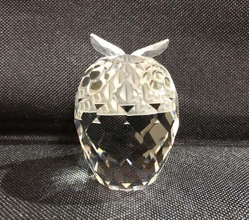 美品 SWAROVSKI スワロフスキー フクロウ フィギュリン クリスタルガラス ふくろう 梟 置物 インテリア 高さ5cm ☆ 札幌市 白石区 東札幌 ☆ アウトレットモノハウス