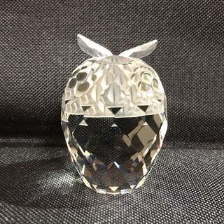 美品 SWAROVSKI スワロフスキー フクロウ フィギュリン クリスタルガラス ふくろう 梟 置物 インテリア 高さ5cm ☆ 札幌市 白石区 東札幌 ☆ アウトレットモノハウスの画像