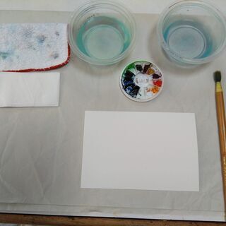 ＜オンライン＞百均画材で水彩画入門（単発/継続）の画像
