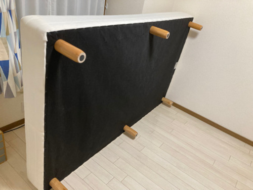 セミダブル　脚付きマットレスベッド