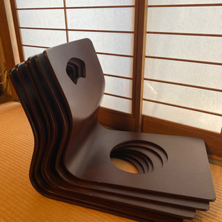 座椅子4脚セット（バラ売り可）の画像