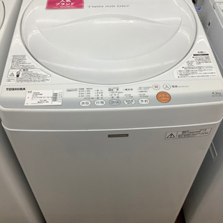 安心の6ヶ月保証付き　TOSHIBA（東芝）　全自動洗濯機　AW-4SC2  4.2kg  2015年製　50Hz/60Hz  425