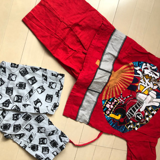 ✨美品✨　戦隊ヒーロー　夏祭り！甚兵衛＆リラコセット　サイズ10...