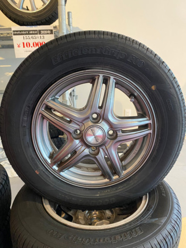 中古サマータイヤ&ホイール4本セット　145/80R13