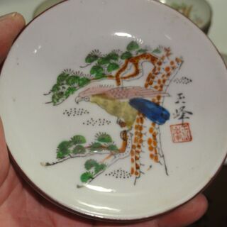 大量20枚　玉峰　絵皿　小皿　大きさ約11㎝　１枚欠けがありましたの画像