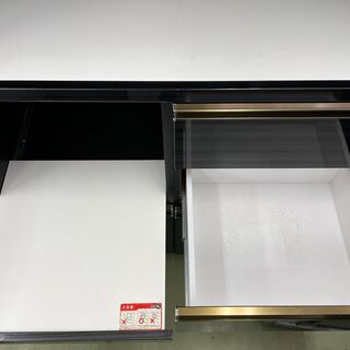 【リサイクルショップ　ピカソ　小松原】幅92　 キッチンボード 食器棚 レンジ台 レンジボード　の画像