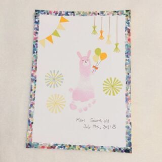 手形足形アート モニター募集✧︎*。の画像