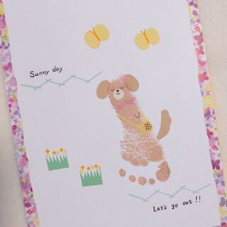 手形足形アート モニター募集✧︎*。の画像