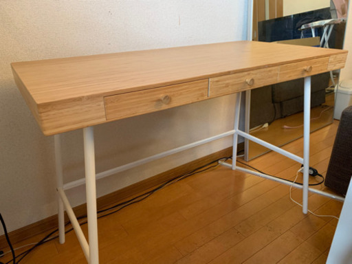《IKEA》 竹のデスク　LILLÅSEN リルオーセン　【イケア】