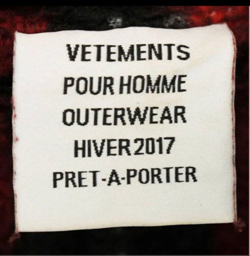 ★定価以下★VETEMENTS ヴェトモン  ローブガウン M