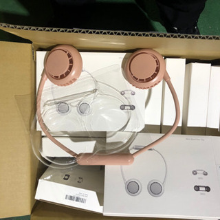 首掛け扇風機 、USB充電式の画像