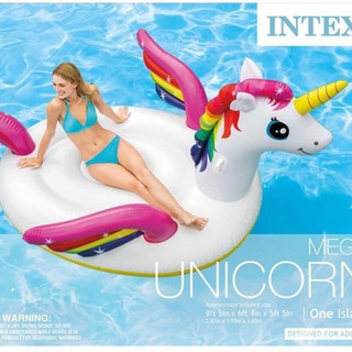 INTEX(インテックス) 浮き輪 フロート マット メガユニコ...