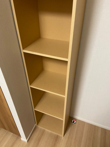 【赤羽駅周辺】木製　本棚　5段　180 x 38 x 29