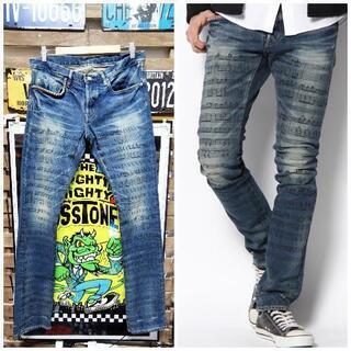 ヒステリックグラマーmusic noteストレッチスキニーデニム 32インチ