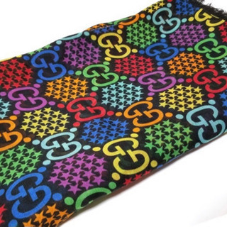 未使用新品 GUCCI GGサイケデリック シルク ストール スカーフ グッチの画像
