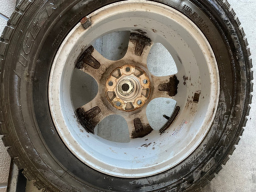 205/65R15バリ山アルミ４本セットヴォクシーセレナ等に