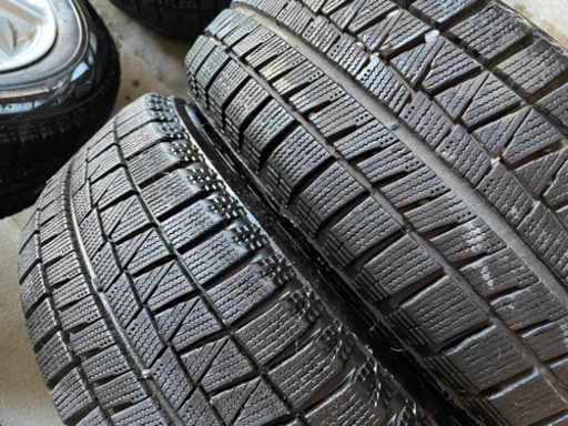 185/65R14バリ山アルミ４本セットアクアノートフィット他