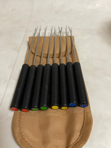 希少　Coleman  エナメルクッキングポットwithフォンデュセット