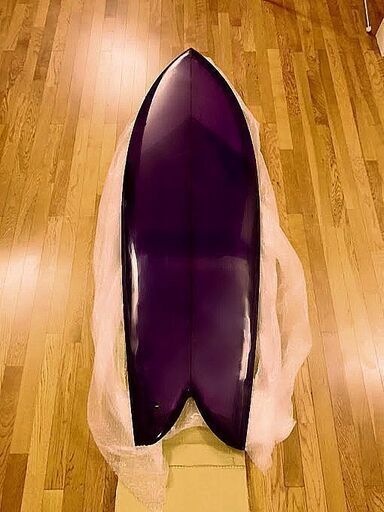 早いもの勝ち！！！超レア　パープルティントパフ光沢仕上げ！！★10R使用 中古美品★CHRISTENSON Fish クリステンソン　フィッシュ 5'4★
