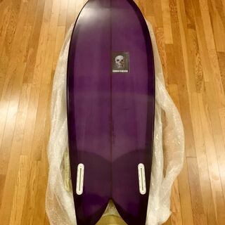 早いもの勝ち！！！超レア　パープルティントパフ光沢仕上げ！！★10R使用 中古美品★CHRISTENSON Fish クリステンソン　フィッシュ 5'4★の画像
