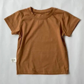 新品未着用 90サイズ 韓国子供服 茶系の画像