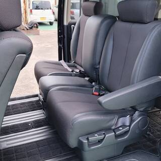 【成約済み】ニッサン　エルグランド　２５０ハイウェイスター　ME51　インパネAT　ミスティックブラック３Ｐ　マジョーラ　7.1万K　検2023年01月　純正ＨＤＤナビ　ビルトインＥＴＣ　ウッドパネルウッドコンビハンドル　ハーフブラックレザーシート　インテリジェントキー　ＡＦＳ付きディスチャージヘッドライト　ドライブレコーダー　マニュアルモード付ＡＴの画像