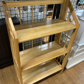 木製ラック　折りたたみ式【店頭取引限定】【中古品】早い者勝ち！🚛...