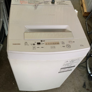 TOSHIBA    洗濯機　AW-45M7(W)   中古の画像