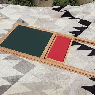 イケアのイーゼル風? 黒板/ホワイトボード 木製　/DJ-0369-2Fの画像