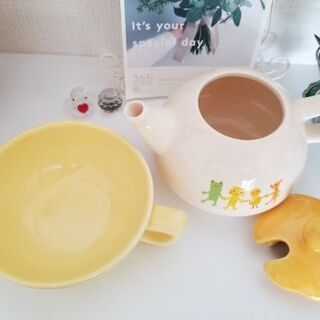 ティーポット&カップセット☕の画像