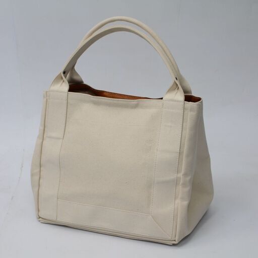 101)【美品】Pallas Palace パームス トートバッグ アイボリー ブラウン キャンバス パラスパレス ハンドバッグ