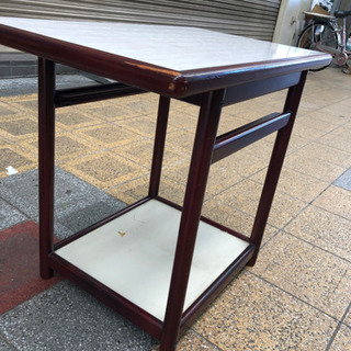 カリモク　キッチン　テーブル　幅75×45の画像