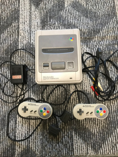 スーパーファミコン本体（ジャンク）とゲームソフト