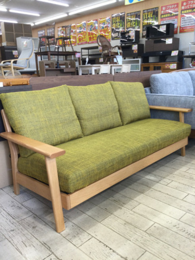 11/27【✨モデルルーム展示品✨TAIYO家具取り扱い品→定価170,704円 NAGANO INTERIOR 3Pソファ コイルス