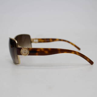 t094)【美品】CHANEL サングラス 4151 c.352/13 66□13 115 ブラウン べっ甲 サイドロゴ シャネル マトラッセケース付きの画像